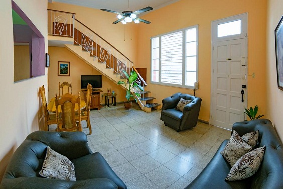 'Living room' Casas particulares are an alternative to hotels in Cuba.